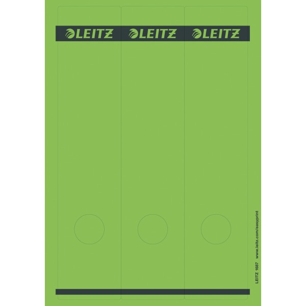 Leitz Ordneretikett 16870055 lang/breit Papier grün 75 St./Pack.