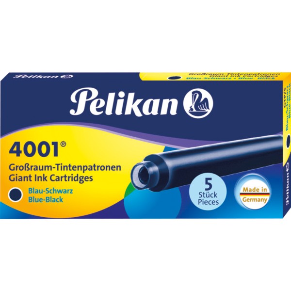 Pelikan Tintenpatrone 4001 GTP/5 310607 blauschwarz 5 St./Pack.