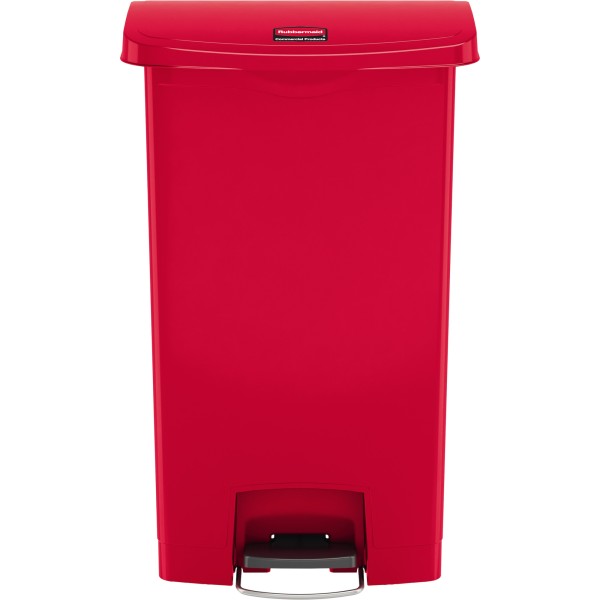 Rubbermaid Tretabfalleimer Slim Jim 1883568 Kunststoff 68l rot