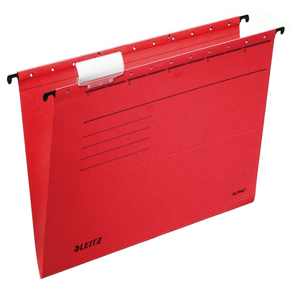 Leitz Hängemappe ALPHA 19850025 A4 oben/seitl. offen rot 25 St./Pack.