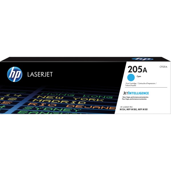 HP Toner CF531A Nr.205A 900Seiten cyan