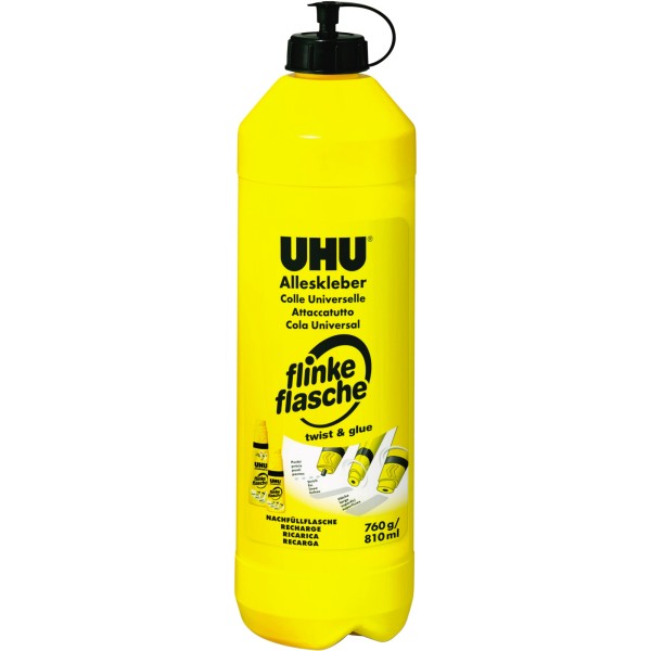 UHU Alleskleber flinke flasche 46320 760g Nachfüllflasche