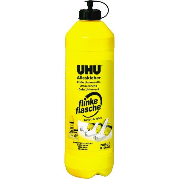 UHU Alleskleber flinke flasche 46320 760g Nachfüllflasche