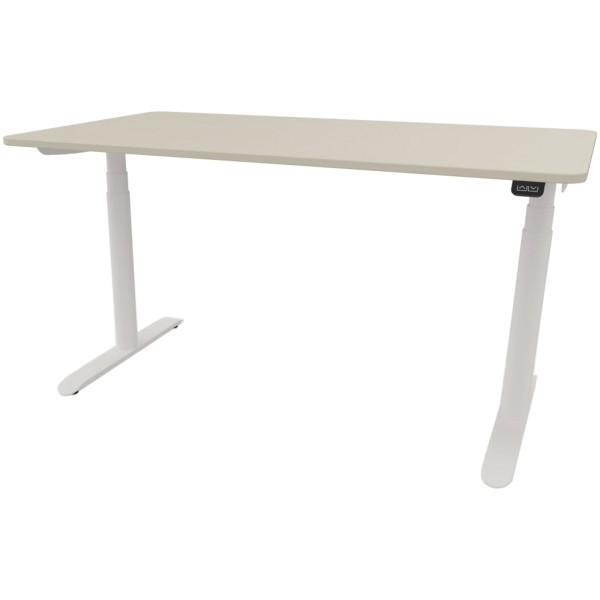 Schreibtisch Sedus se:lab e-desk 140x65-128x90cm weiß/lichtgrau