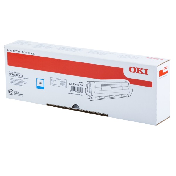 OKI Toner 45862839 7.300Seiten cyan