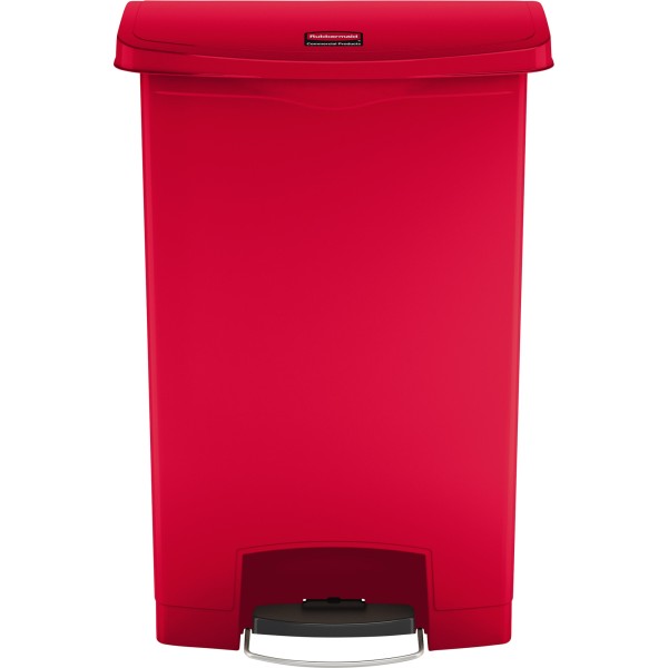 Rubbermaid Tretabfalleimer Slim Jim 1883570 Kunststoff 90l rot