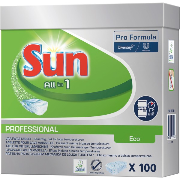 SUN Spülmaschinentabs All-in-1 ECO 7522969 100 St./Pack.