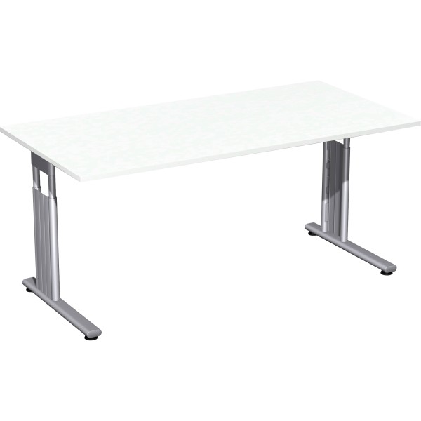Geramöbel Schreibtisch Flex S-617103-WS 160x80x68-82mm ws/si