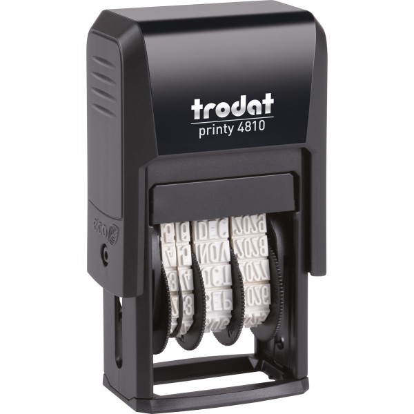 trodat Datumstempel Printy Dater 4810 70381 20x3,8mm grau/schwarz