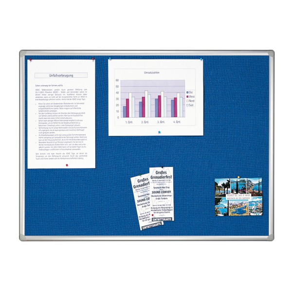 Franken Textiltafel Pro PT830203 90x60cm blau