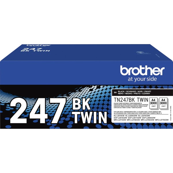 Brother Toner TN247BKTWIN 3.000Seiten schwarz 2 St./Pack.