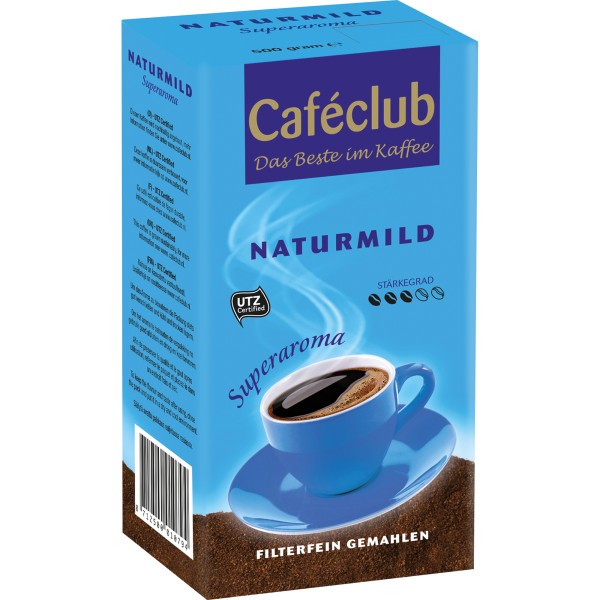 Kaffee Cafeclub Naturmild 799 gemahlen 500g