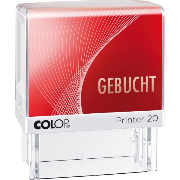 COLOP Textstempel Printer 20 GEBUCHT 100672 38mm Kunststoff rt