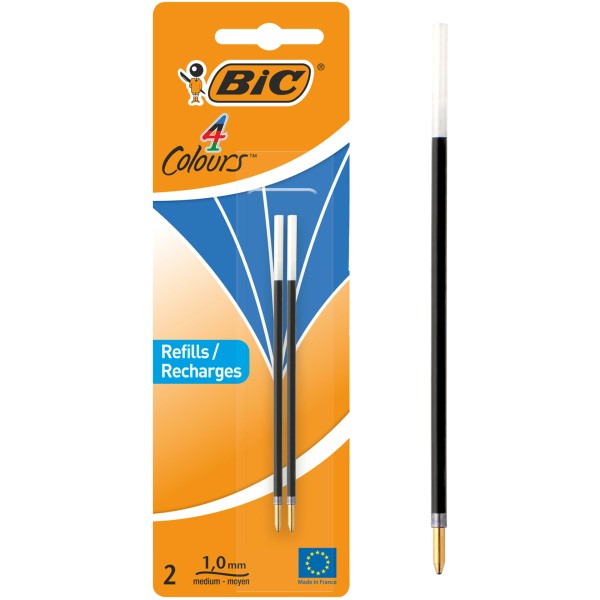 BIC Kugelschreibermine 4 Colours 931778 0,4mm blau 2 St./Pack.