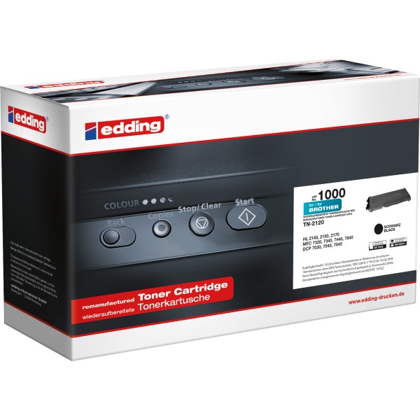 edding Toner 18-1000 wie Brother TN-2120 2.600Seiten schwarz
