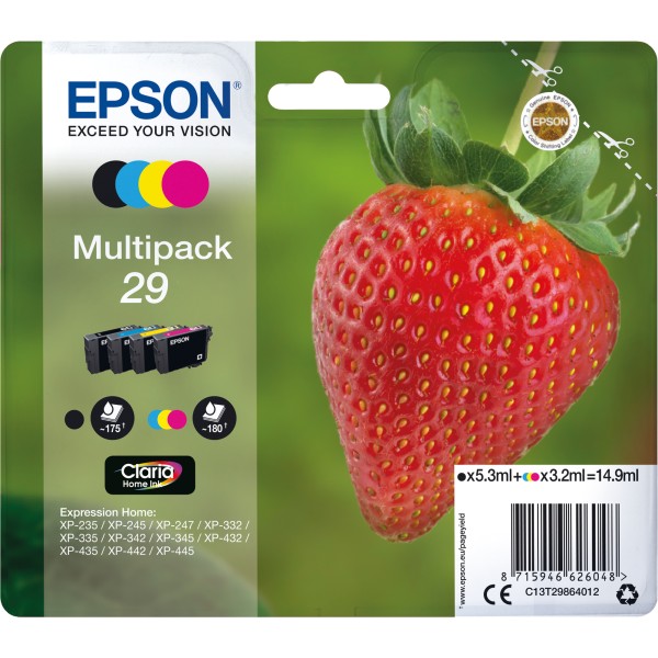 Epson Tintenpatrone C13T29864012 sw/c/m/y 4 St./Pack.