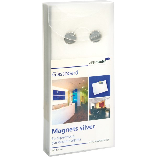 Legamaster Magnet 7-181700 für Glasboard 12mm si 6 St./Pack.