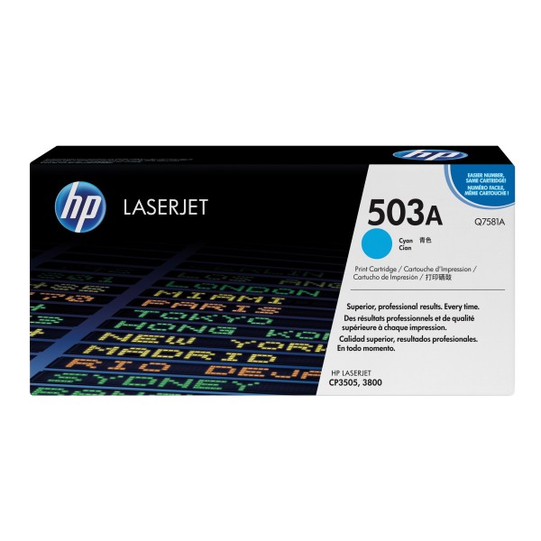 HP Toner Q7581A 503A 6.000Seiten cyan