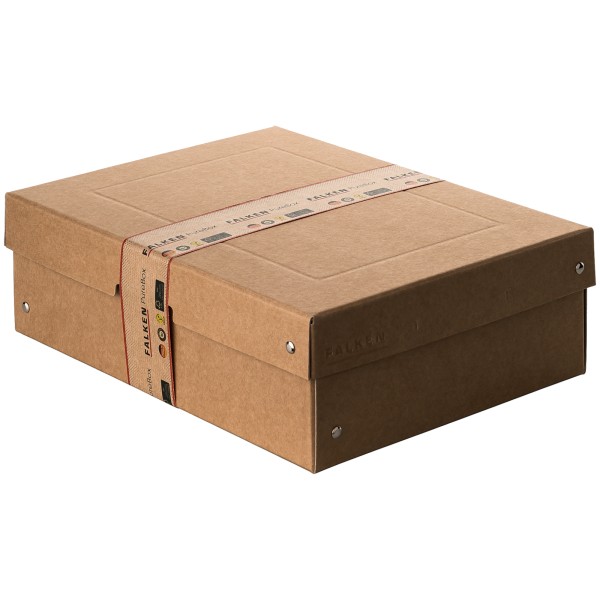 Falken Aufbewahrungsbox PURE Box Nature 22001800 A4 100mm braun
