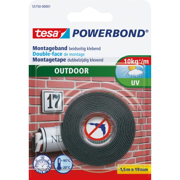 tesa Montageband Outdoor 55750-00001 1,5mx19mm