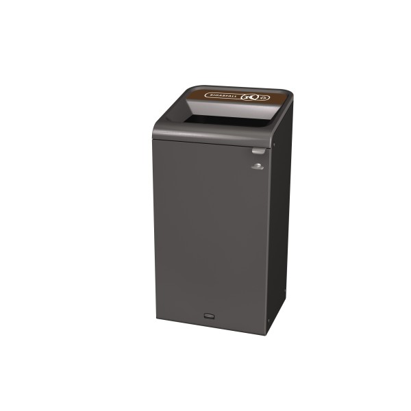 Rubbermaid Recyclingstation 2154775 87l Behältereinheit Bioabfall br