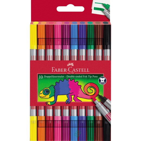 Faber-Castell Doppelfasermaler 151110 sortiert 10 St./Pack.