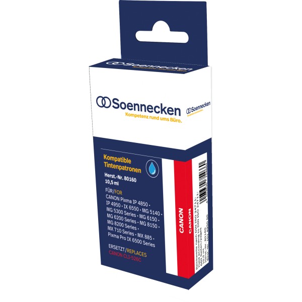 Soennecken Tintenpatrone 80160 wie Canon CLI526C cyan