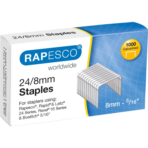 Rapesco Heftklammern 1456 24/8mm 1.000 St./Pack.