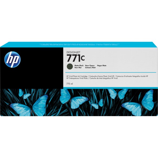 HP Tintenpatrone B6Y07A 771C 775ml mattschwarz