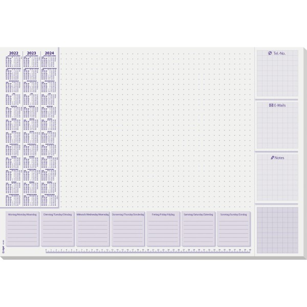 SIGEL Schreibunterlage HO355 59,5x41cm Lilac 30Blatt