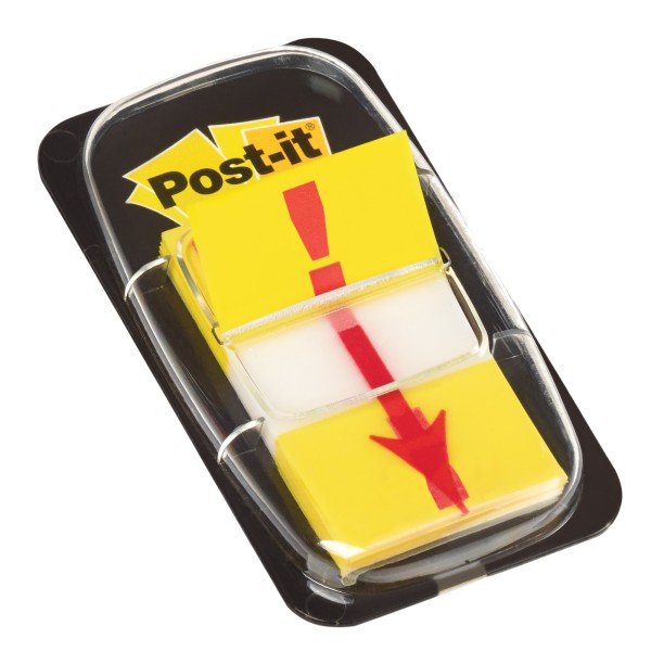 Post-it Haftstreifen Index Symbol 680-33 Ausrufezeichen gelb 50Blatt