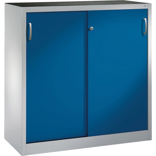 C+P Werkzeugschrank 204709S10023 Schiebetür 1200x1200x400mm lgr/ebl