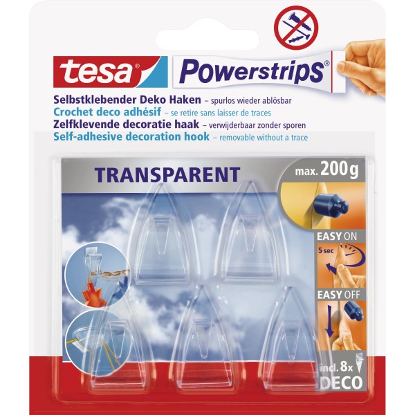 tesa Dekohaken Powerstrips 58900-00013 30mm tr 5 St./Pack.