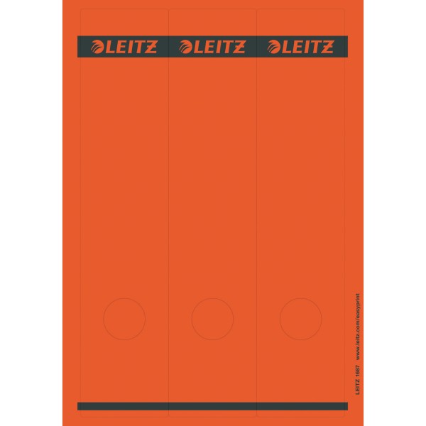 Leitz Ordneretikett 16870025 lang/breit Papier rot 75 St./Pack.