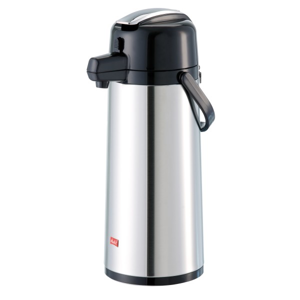 Melitta Pumpkanne 16718 2,2l silber/schwarz