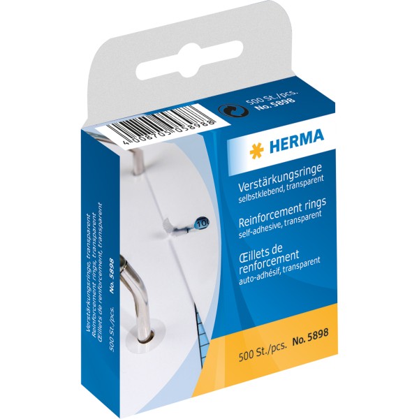 Herma Lochverstärkungsring 12mm transparent 500 St./Pack