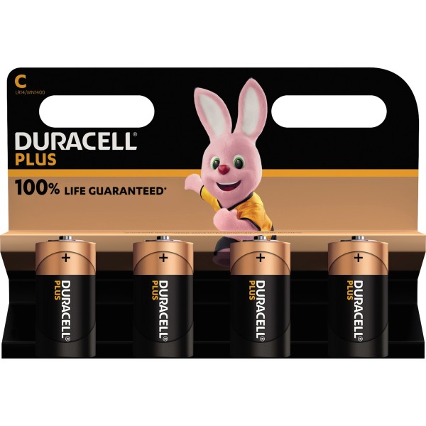 DURACELL Batterie Plus Baby C 141865 1,5V 4 St./Pack.