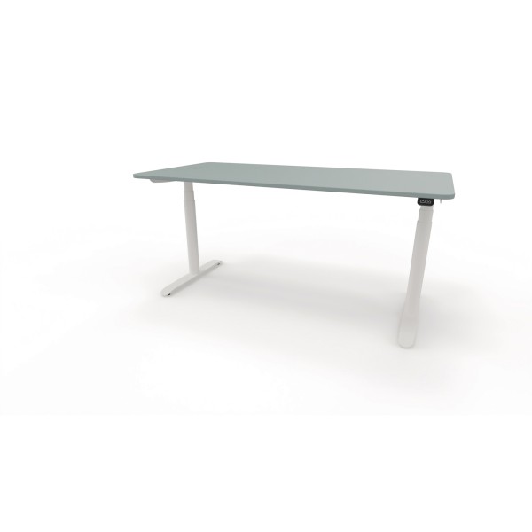 Schreibtisch Sedus se:lab e-desk 160x65-128x80cm weiß/fjordgrün