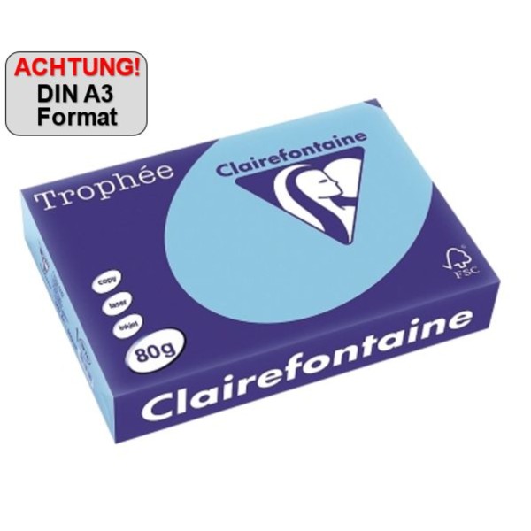 Clairefontaine Kopierpapier 1112C A3 160g bl 250Bl