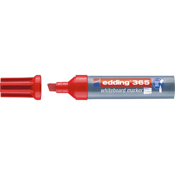 edding Whiteboardmarker 365 4-365002 2-7mm Keilspitze rot