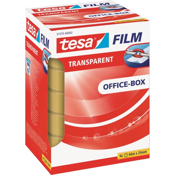 tesa Klebefilm tesafilm 57379-00002 25mmx66m transparent 6 St./Pack