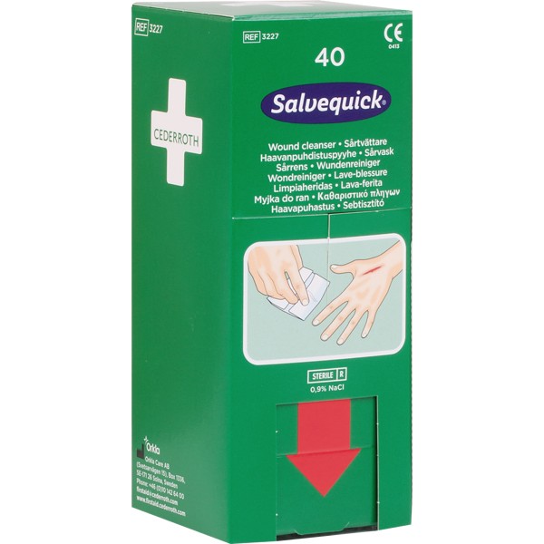 Salvequick Wundreinigungstuch 1009301 40St.