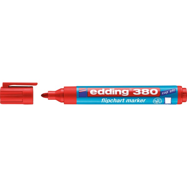 edding Flipchartmarker 380 4-380002 1,5-3mm Rundspitze rot