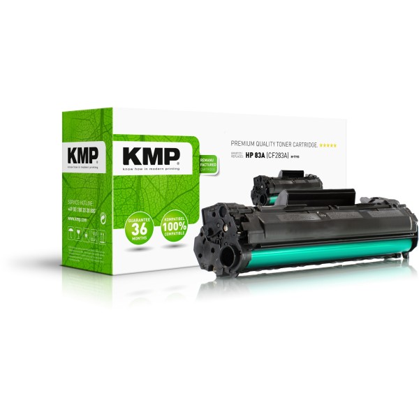 KMP Toner 2526,0000 H-T193 wie HP Nr.83A CE410A 1.600S. schwarz