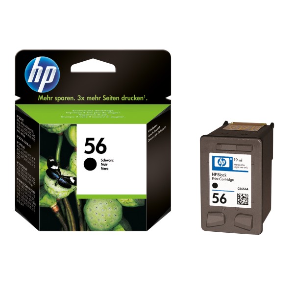 HP Tintenpatrone C6656AE 56 19ml schwarz