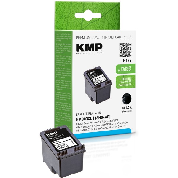 KMP Tintenpatrone H178 1763,4001 wie HP 303XL sw