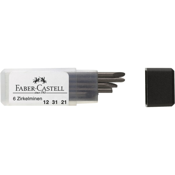 Faber-Castell Zirkelmine 123121 in Dose 6 St./Pack.