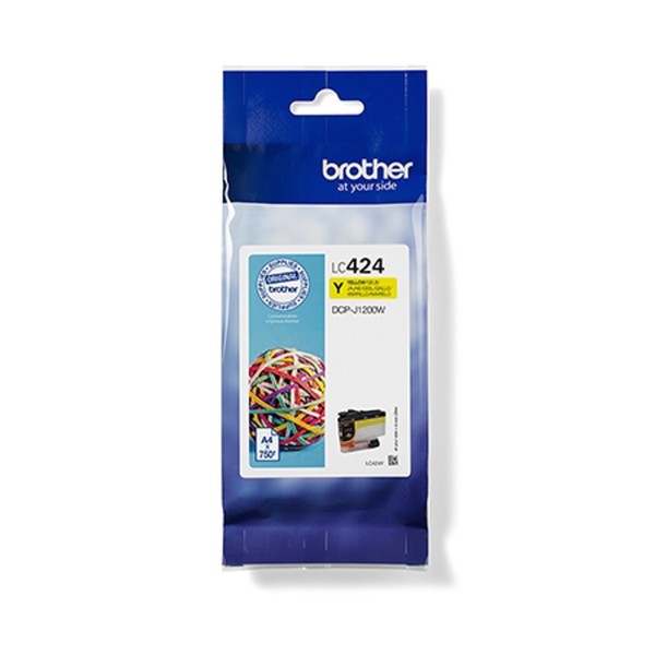Brother Tintenpatrone LC424Y gelb