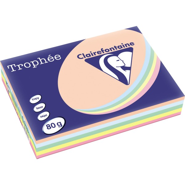 Clairefontaine Kopierpapier 1703C A4 80g pastell sort. 500Bl.