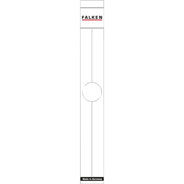 Falken Ordnerrückenschild 11287075 50mm weiß 10 St./Pack.